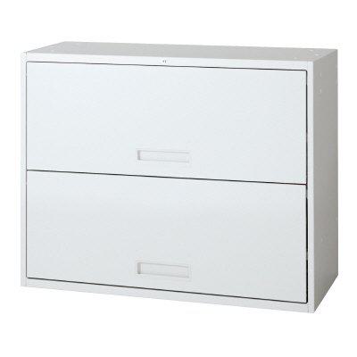 プラス オープンラテラルキャビネット L6-70HO-2 【下置】【2段】【幅900×奥行450×高さ720mm】【カラー：ホワイト】 58,938円