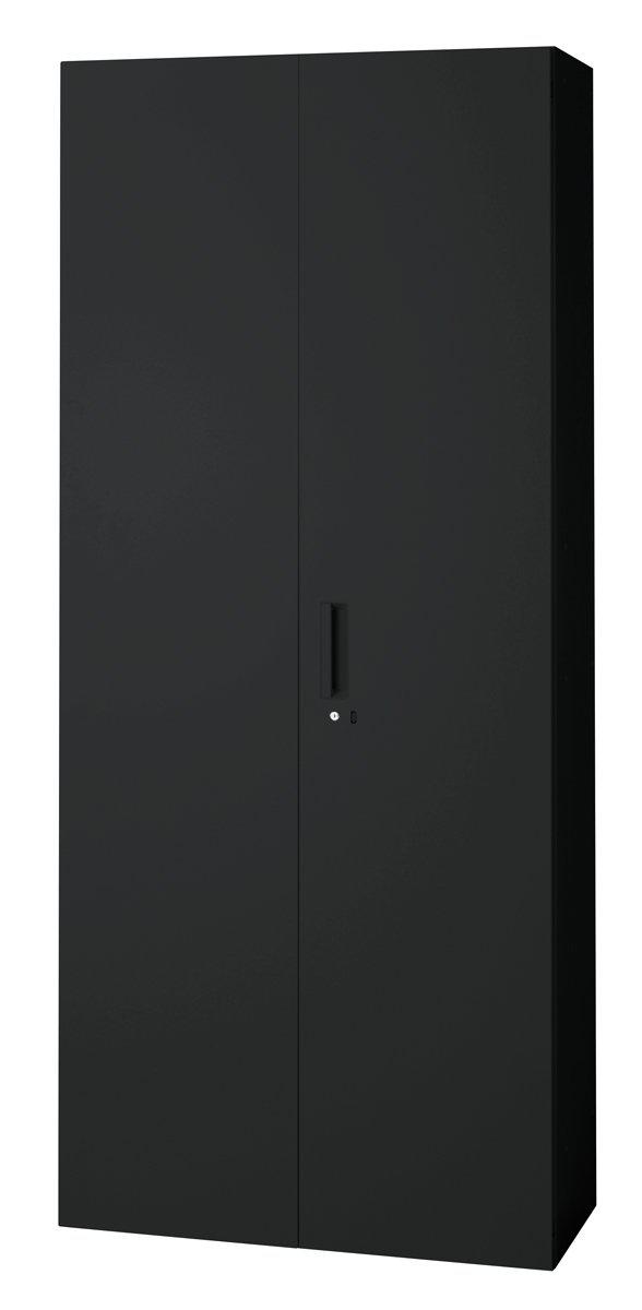 プラス 両開き保管庫 L6-A210A 【下置】【幅900×奥行400×高さ2100mm】【カラー：ブラック】