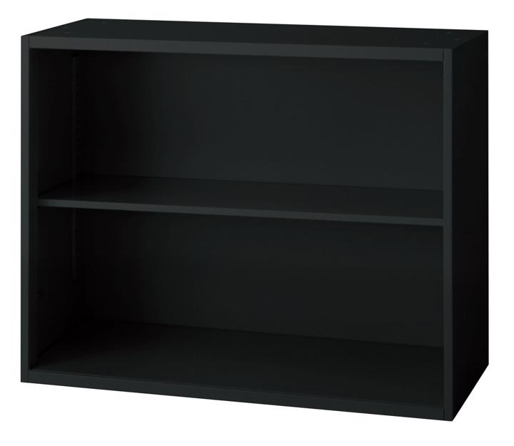 プラス オープン保管庫 L6-70E 【上下兼用】【幅900×奥行450×高さ720mm】【カラー：ブラック】