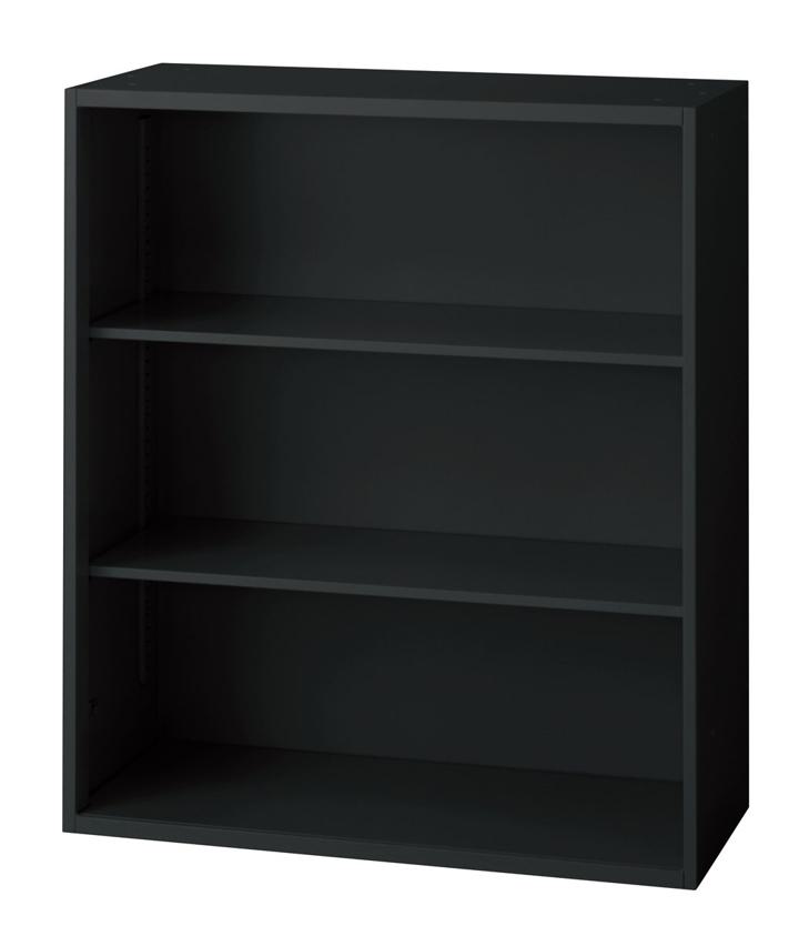 プラス オープン保管庫 L6-A105E 【上下兼用】【幅900×奥行400×高さ1050mm】【カラー：ブラック】