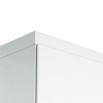 プラス 笠木 L6-EH1C 【幅400×奥行450×高さ65～108mm】【カラー：ホワイト】