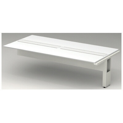 プラス フリーアドレスデスク STAGEO FREE（ステージオフリー） ST-246W-J 【幅2400mm&times;奥行1200mm&times;高さ720mm】】【本体: ホワイト】【天板カラーは、3色から選択可能】｜サンビジコムshop
