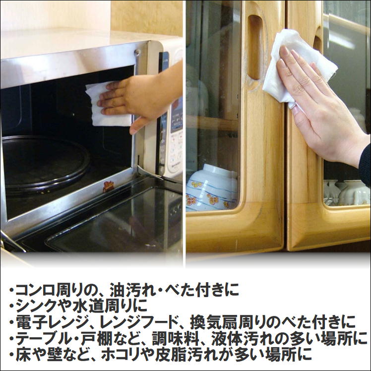 油汚れ 掃除シート 重曹クリーナー 汚れ落とし 重曹 電解水 レンジフード 冷蔵庫 シンク フローリング 重曹電解クリーナー 業務用 300枚入 換気扇 コンロ 電子レンジ 便利 グッズ キッチン 掃除用 使い捨て ウェット 父の日 生活 応援 支援 うれしい アイテム 日本製