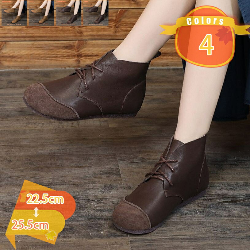 ムートンブーツ 遊撃手ブーツ レディース 兄ちゃん用 滑らない 雨合羽 ラウンドトゥ スリッポン 平ったいブーツ あたたかい ブーティ 雨雪ブーツ 1-3糎踵 編み上げ 無地 冬もの靴 綿靴の成人女性 防寒靴