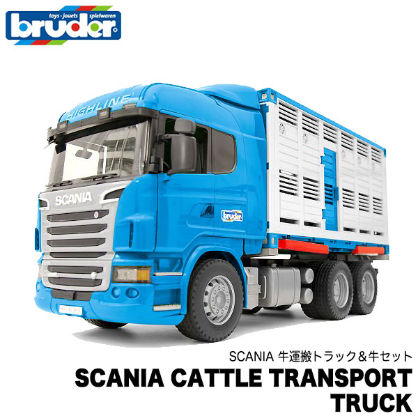 代引き手数料無料 Bruder ブルーダー Scania 牛運搬トラック 牛セット Br 知育玩具 車のおもちゃ 車 誕生日 1歳 2歳 2 歳児 3歳 4歳 5歳 6歳 男 男の子 3 歳児 4 歳 の おもちゃ こども 子供 女 女の子 小学生 誕生日プレゼント