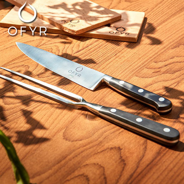 包丁セット OFYR オフィア ナイフ&フォークセット 調理 料理 切り分け 取り分け アウトドア キャンプ バーベキュー BBQ ガーデンパーティー OF-OAKFSET