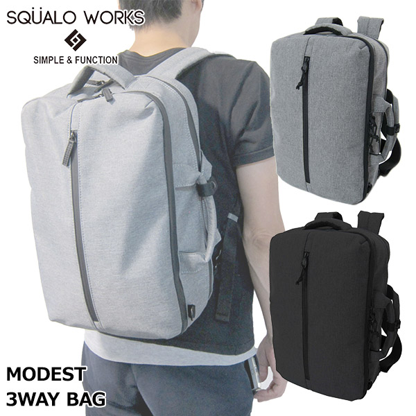 楽天市場】【P10倍】SQUALO WORKS(スクアーロ ワークス) 3WAY BAG SW