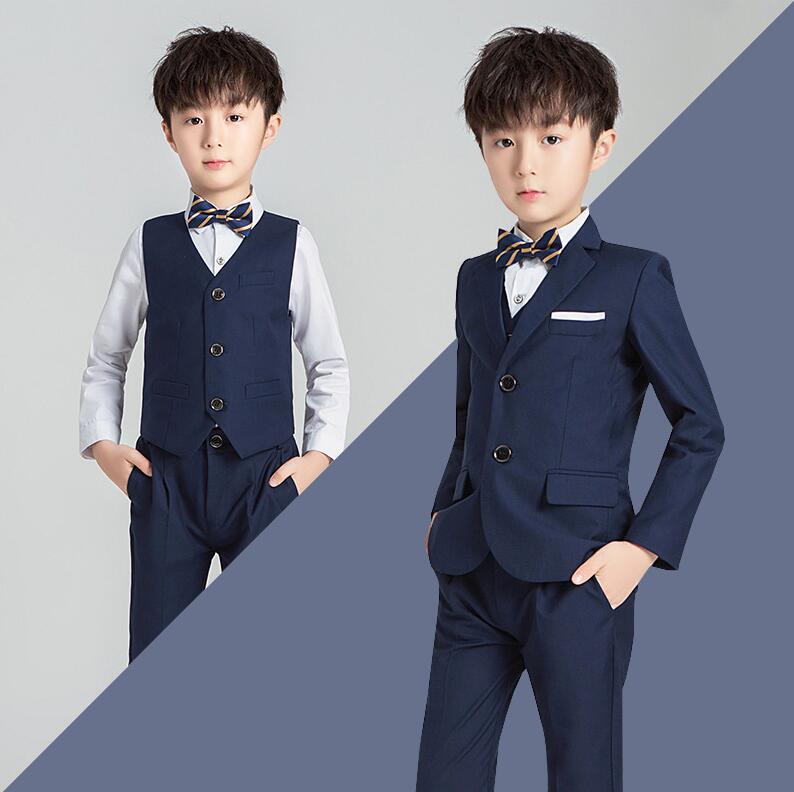 ついに入荷 子供服 キッズ服 スーツセット キッズスーツ ジュニア セットアップ 上下セット 男の子スーツ 子供スーツ 赤ちゃん 5点セット  ジャケット ベスト シャツ ズボン 蝶ネクタイ 紳士風 入学式 卒業式 七五三 お宮参り 90 100 110 120 130 140 150 160  170 www ...