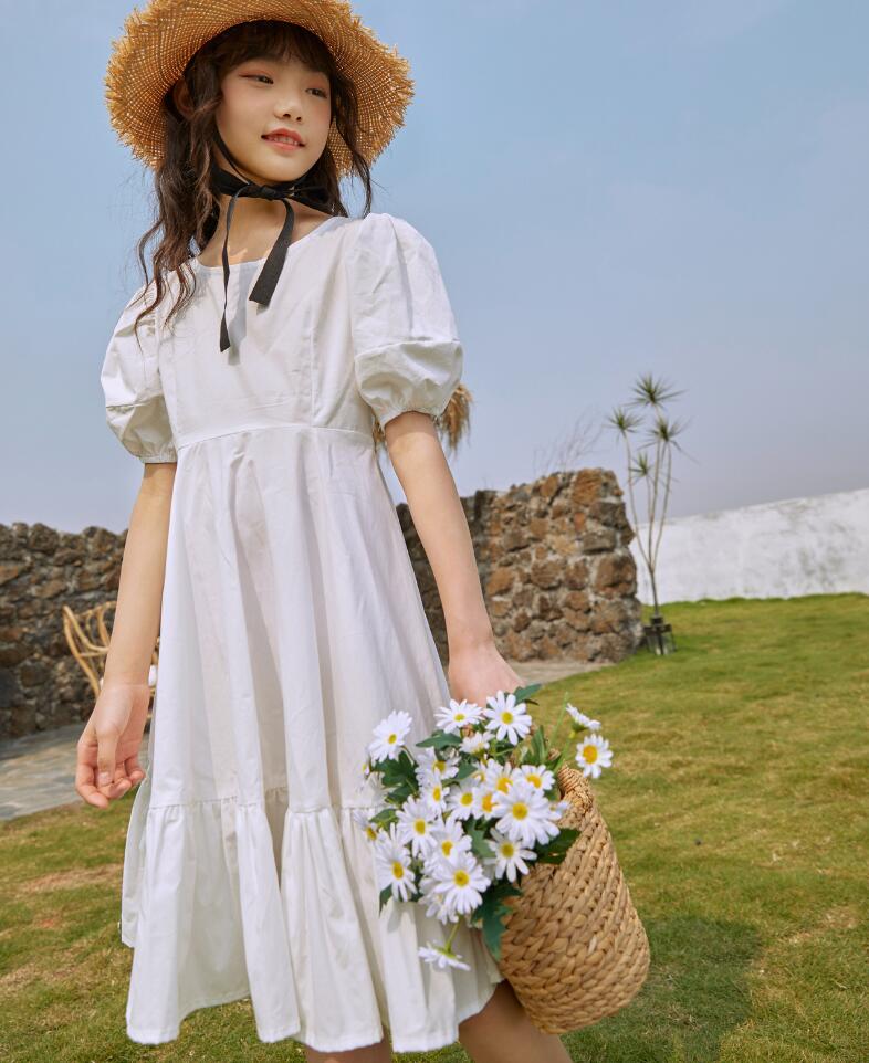 送料無料 超可愛い キッズドレス 女の子ドレス 子供服 結婚式 パーティードレス ガールズ フォーマル プリンセス ロング丈ワンピース 半袖ワンピース