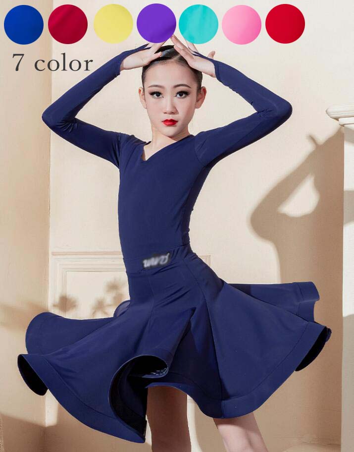 楽天市場】ジュニア ラテンドレス 社交ダンス衣装 キッズ ラテンダンス