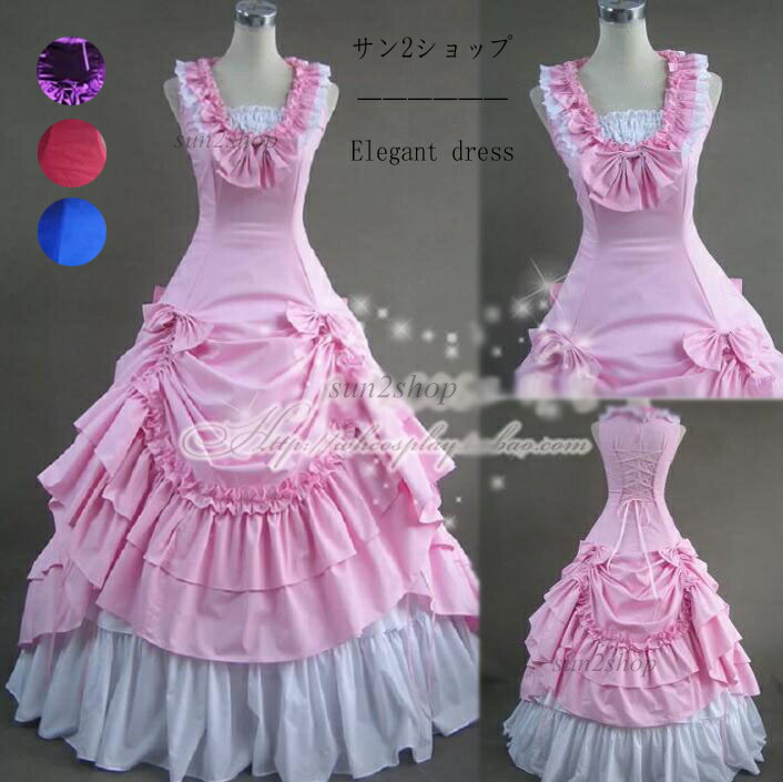 【送料無料】パニエ付き 貴族ドレス ジュリエット Lolita ロングドレス お姫様 パーティードレス ヨーロッパ風 コスプレ ハロウィン 舞踏会 レディース 女王様ドレス プリンセスライン 中世貴族風 コス 宮廷 礼服 文化祭 ロココ 学園祭 演劇 演奏会 オペラ声楽 舞台 撮影