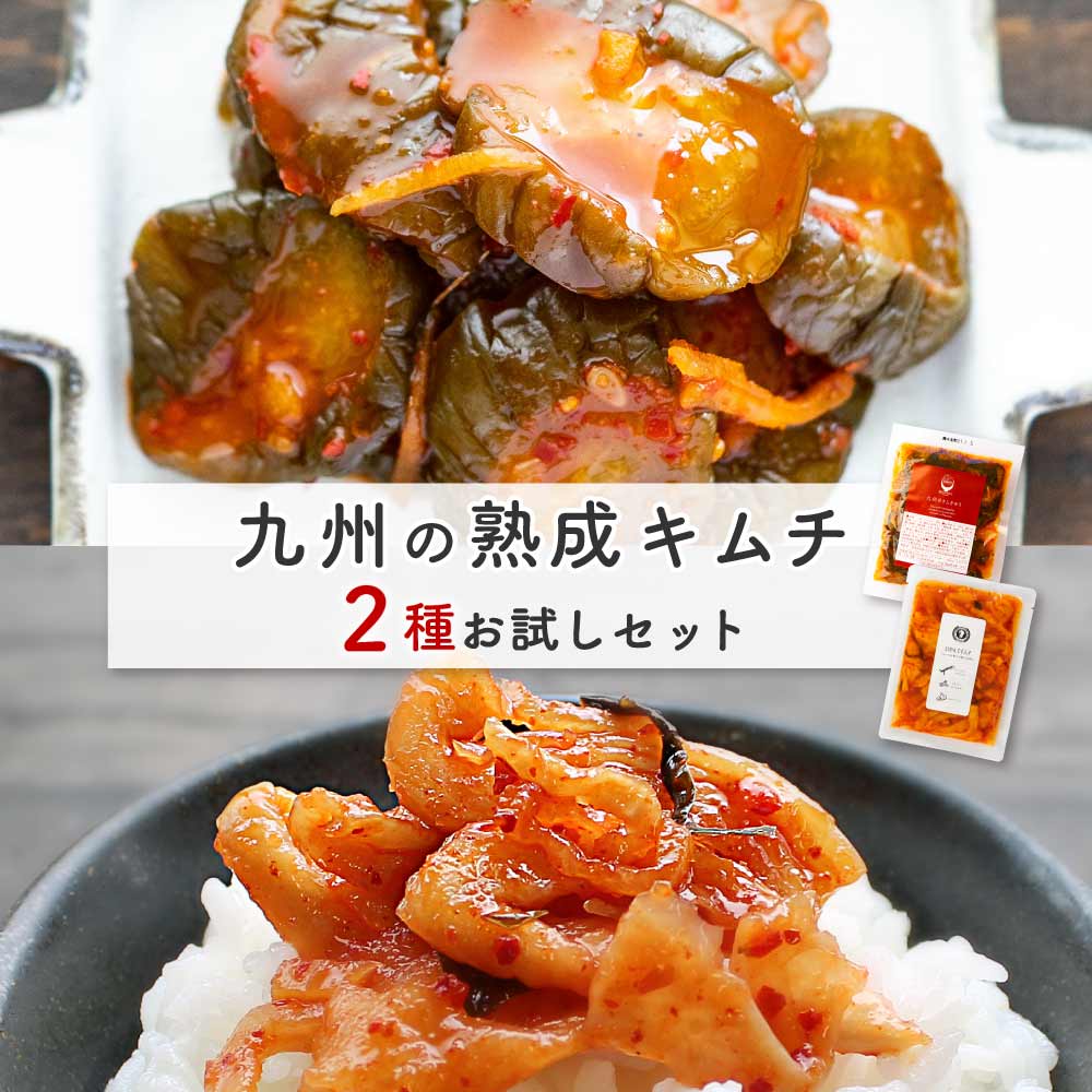 九州熟成キムチ2種 お試しセット国産 福袋 合成着色料・保存料 無添加【メール便配送・代引不可】【出荷目安：ご注文後1～2週間】のご紹介