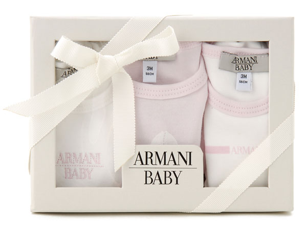 armani baby girl gift set