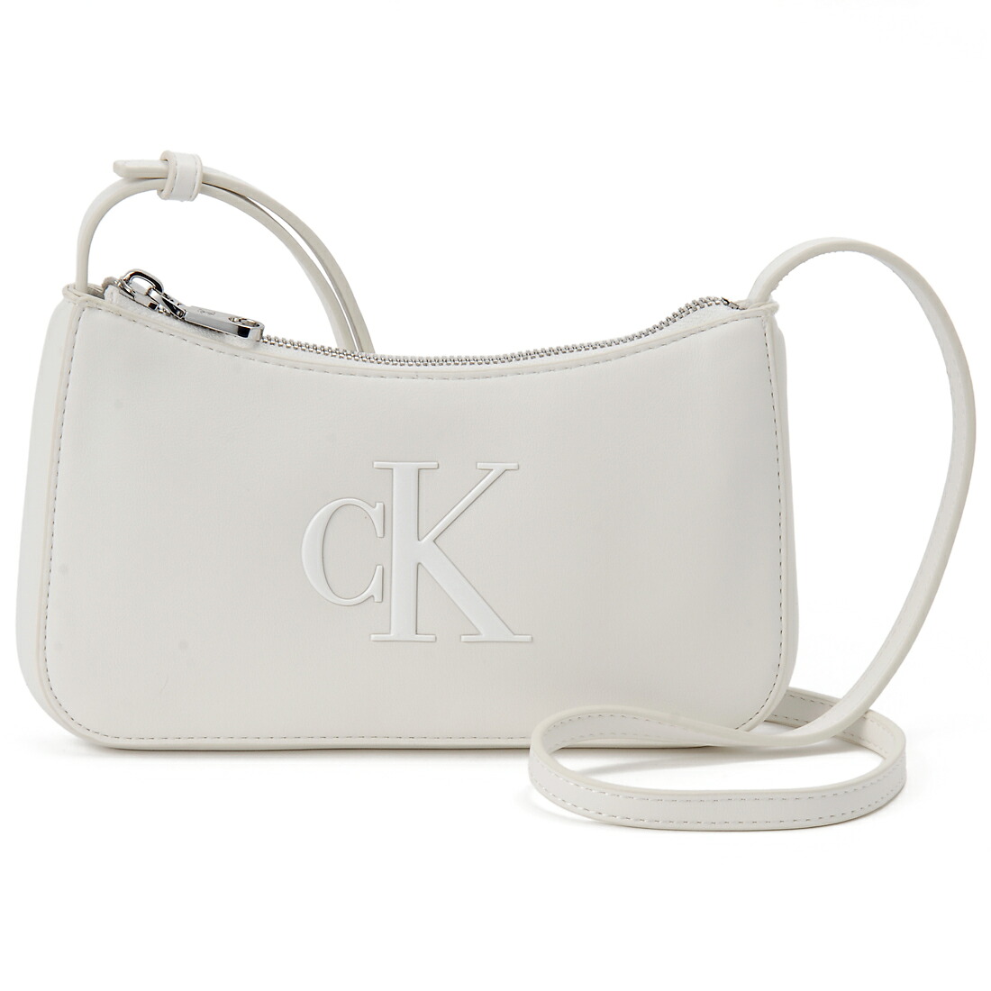ポイント10倍SALE カルバンクライン ジーンズ CALVIN KLEIN JEANS ショルダーバッグ レディース ホワイト LV04F1125G 4LX BOLD CK MINI BAG｜s-select