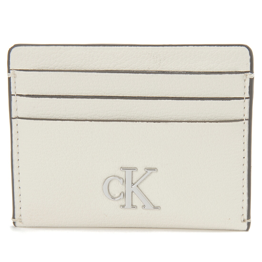 お買い物マラソンP10 CALVIN KLEIN JEANS カルバンクラインジーンズ カードケース レディース メンズ ホワイト LV04K1010G CJH M MONOGRAM 6CC CC