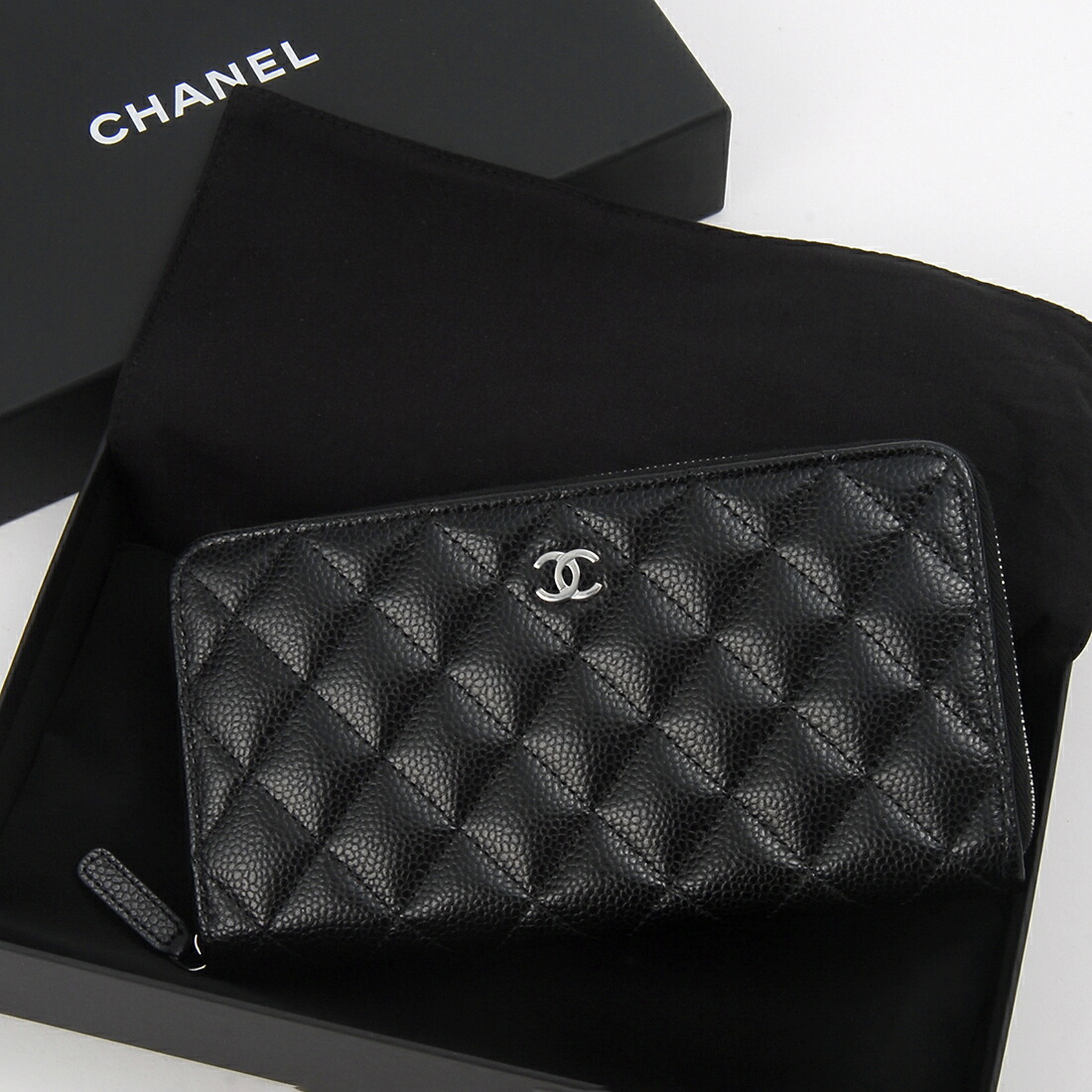 楽天市場】シャネル 長財布 CHANEL フラップ マトラッセ ココ