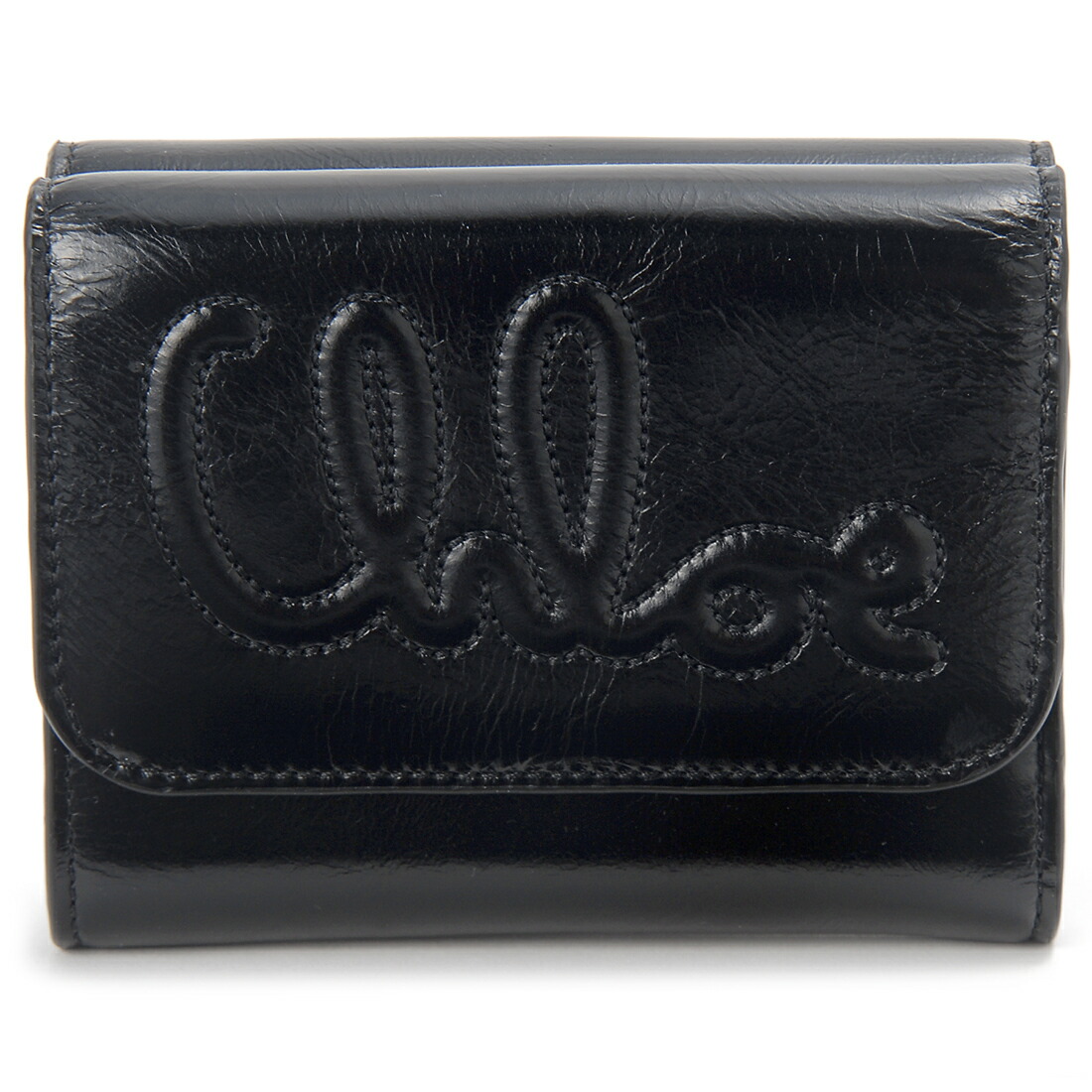 楽天市場】クロエ 財布 三つ折り ミニ財布 CHLOE 058-A37 001 ブラック