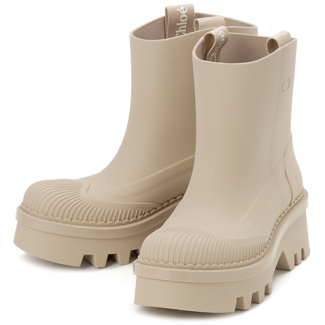 楽天市場】Chloe クロエ Logo Fur Rain Boots レインブーツ ロゴ