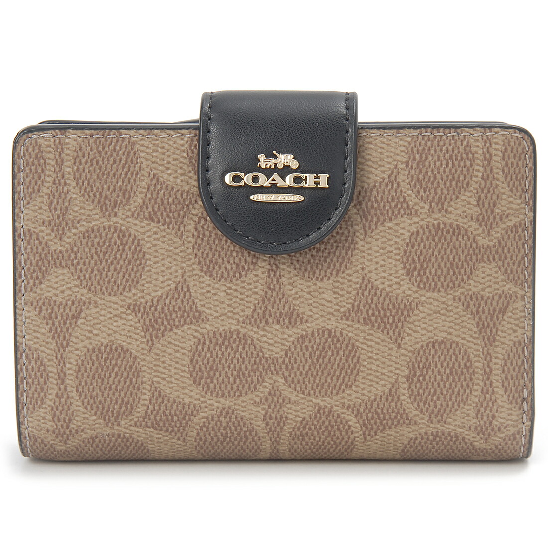 【新品】COACH 二つ折り財布 長財布 大容量 シグネチャー ウォレット COACH（コーチ） 財布 長財布 新作 新品 シグネチャー レザー 二つ折り