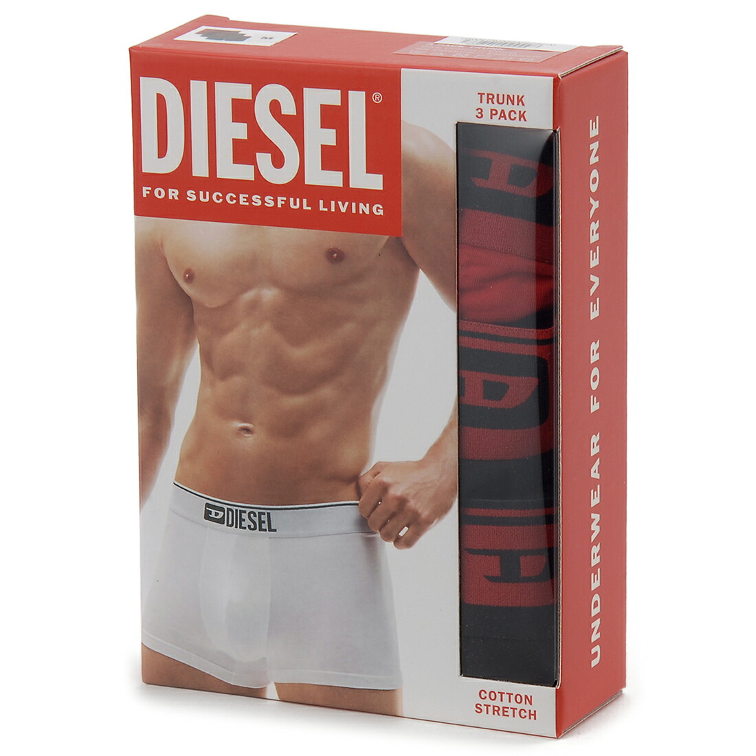 ディーゼル DIESEL ボスサーパンツ 3枚組 メンズ レッド 00ST3V0GDACE7301 返品不可
