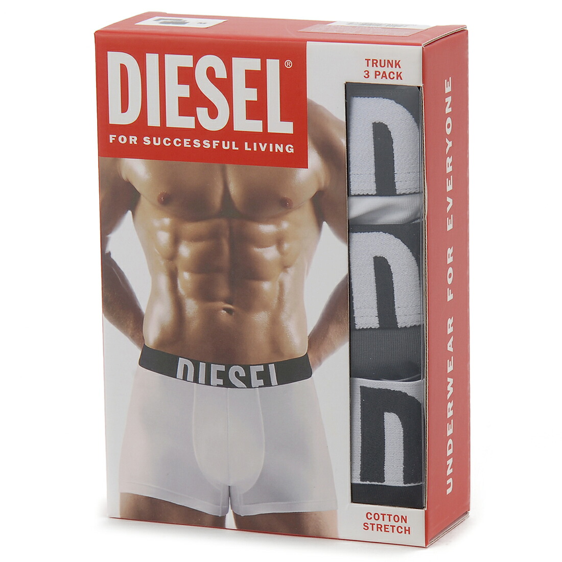 ディーゼル DIESEL ボスサーパンツ 3枚組 メンズ グレー A175800HJBWE7222 返品不可