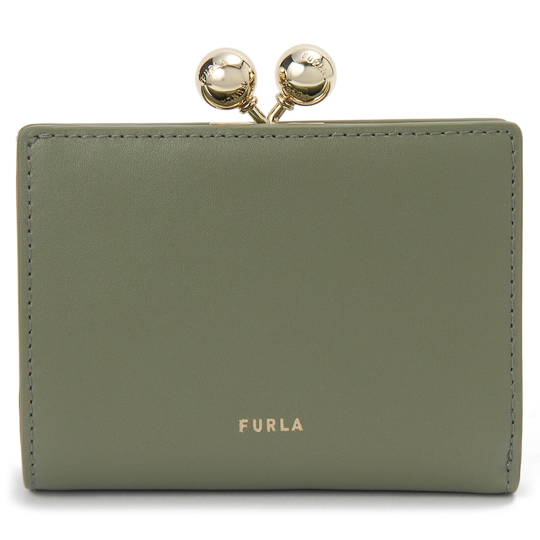 お買い物マラソン期間P10倍 フルラ FURLA 二つ折り財布 レディース グリーン WP00541 BX3 4555 DOTS ドッツ|s-select