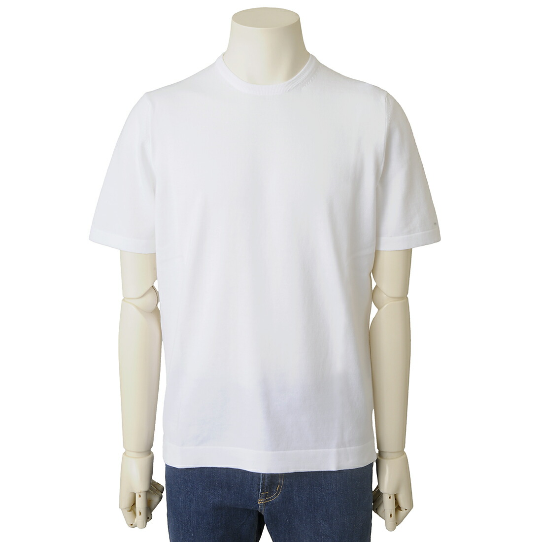 GRAN SASSO グランサッソ Tシャツ 半袖ニット メンズ ホワイト 58138 18120 001 T-SHIRT 14,768円