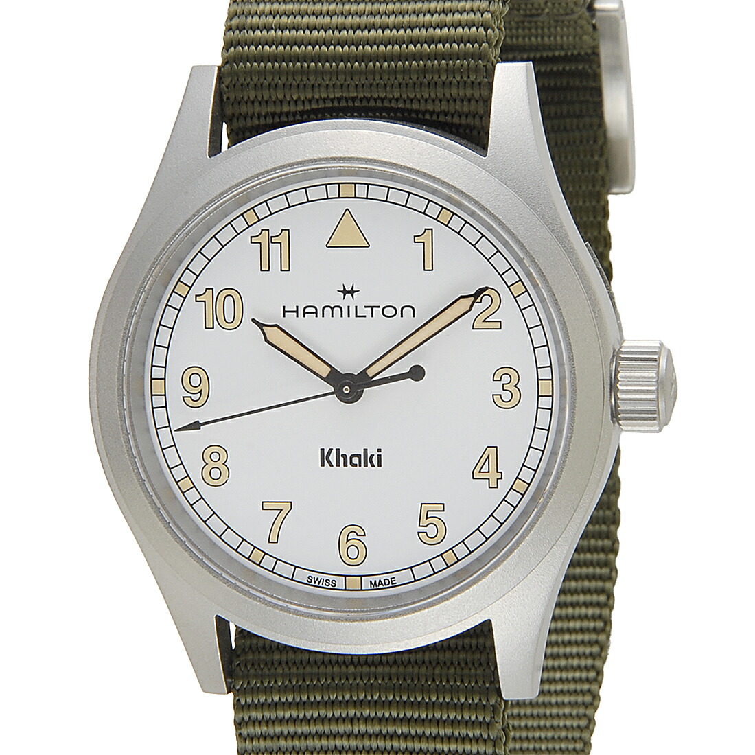 ハミルトン　カーキ　HAMILTON 腕時計 E.T.O. ハミルトン カーキ ETO H77622553 クオーツ クロノグラフ USED Hamilton