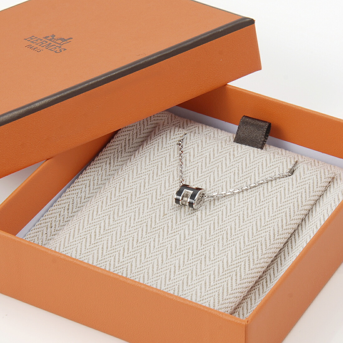 楽天市場】HERMES エルメス Hキューブ ネックレス ペンダント