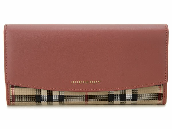 バーバリー BURBERRY 長財布 3996651 バーバリー BURBERRYチェック 二つ折り長財布 アンティーク ローズ 新品