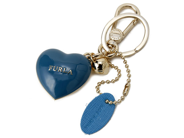 フルラ FURLA キーリング 790940 3D ハート キーホルダー ターコイズ ブルー