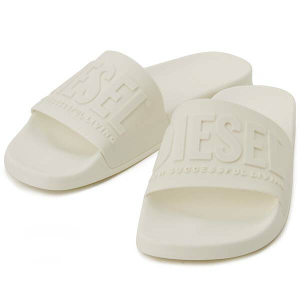 ディーゼル Diesel シャワーサンダル メンズ レディース 白色妙 白 Y T1015 Sa Mayemi Cannes Encheres Com