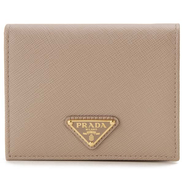 希少＊プラダ 二つ折り財布 サフィアーノ ピンク 1MV204 メタルロゴ 楽天市場】プラダ 財布 レディース 二つ折り財布 アウトレット