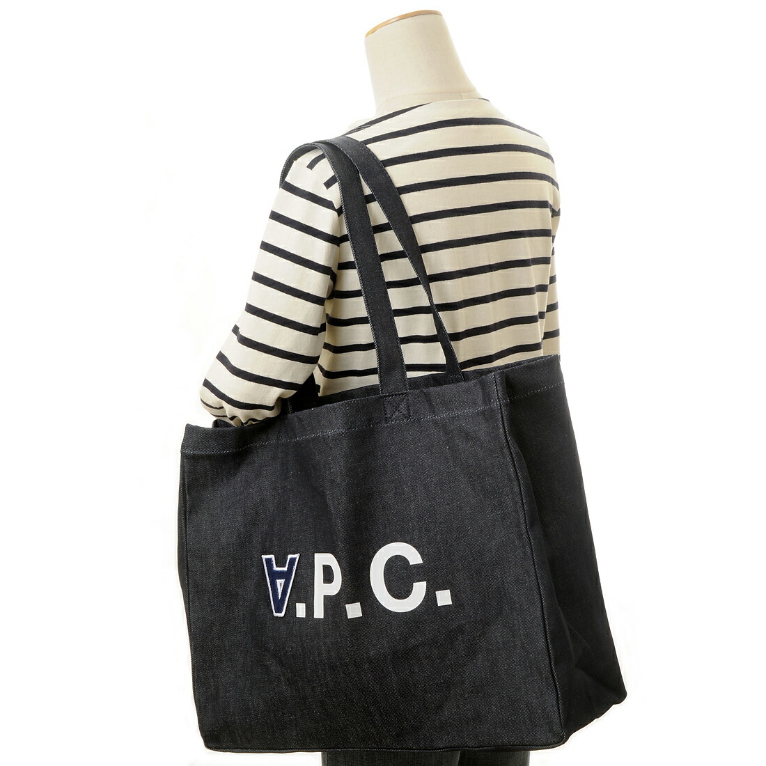 【楽天市場】楽天スーパーSALE!ポイント10倍 A.P.C. アーペーセー トートバッグ レディース インディゴ COCSXM61684