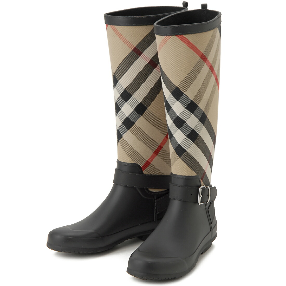 【楽天市場】BURBERRY バーバリー レインブーツ レディース 8034299 HOUSE CHECK AND RUBBER ハウス