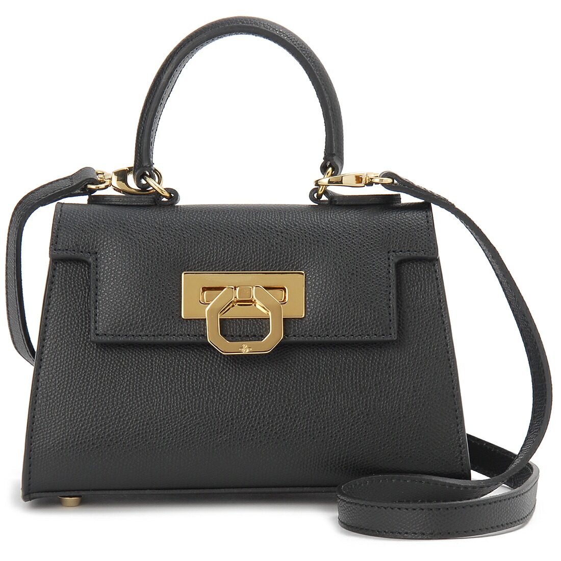 CARBOTTI カルボッティ DIANA 321 ハンドバッグ ブラック Diana 321 ブラックカーフスキン - Carbotti