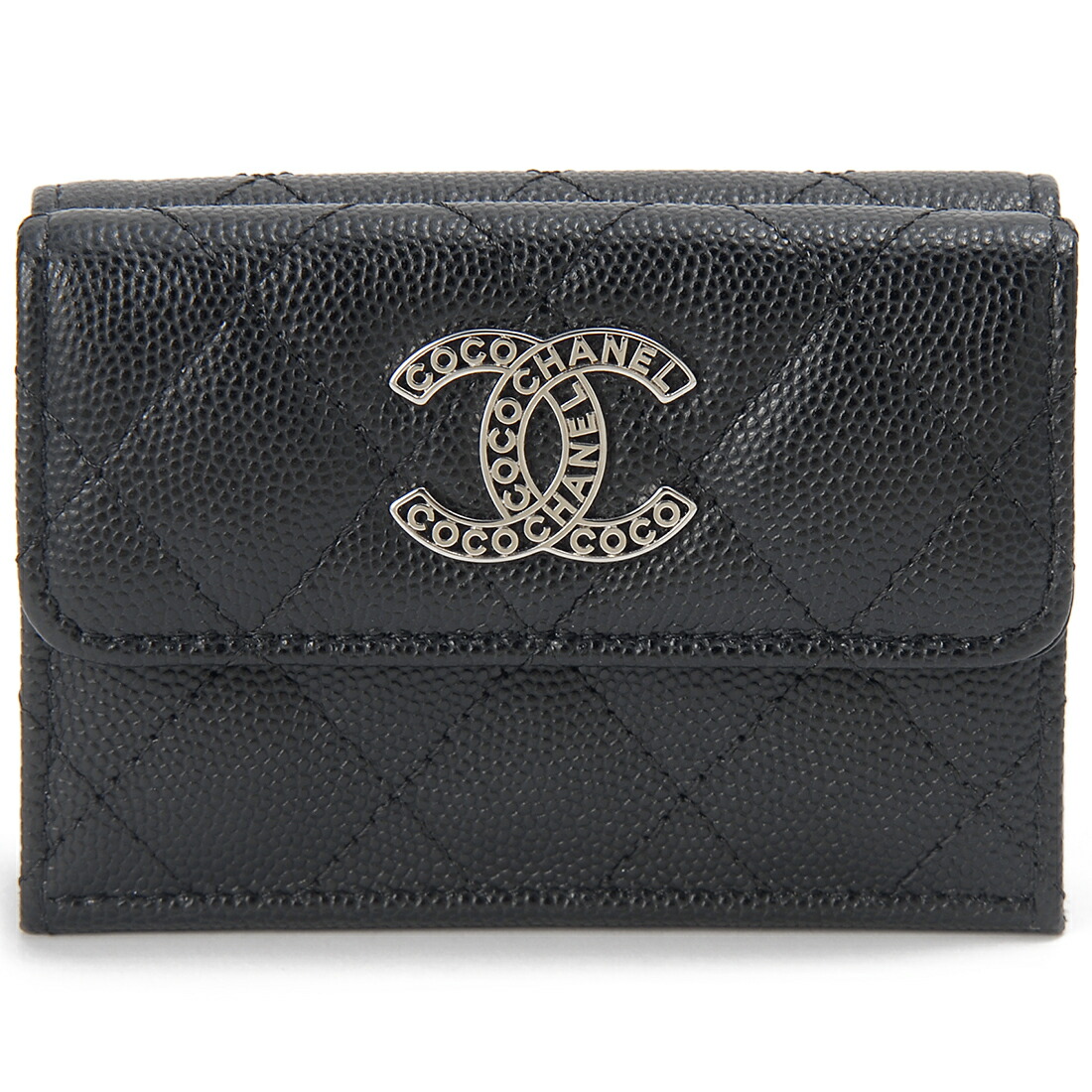 CHANEL 三つ折り財布 シャネル CHANEL 三つ折り財布 マトラッセ コンパクトウォレット