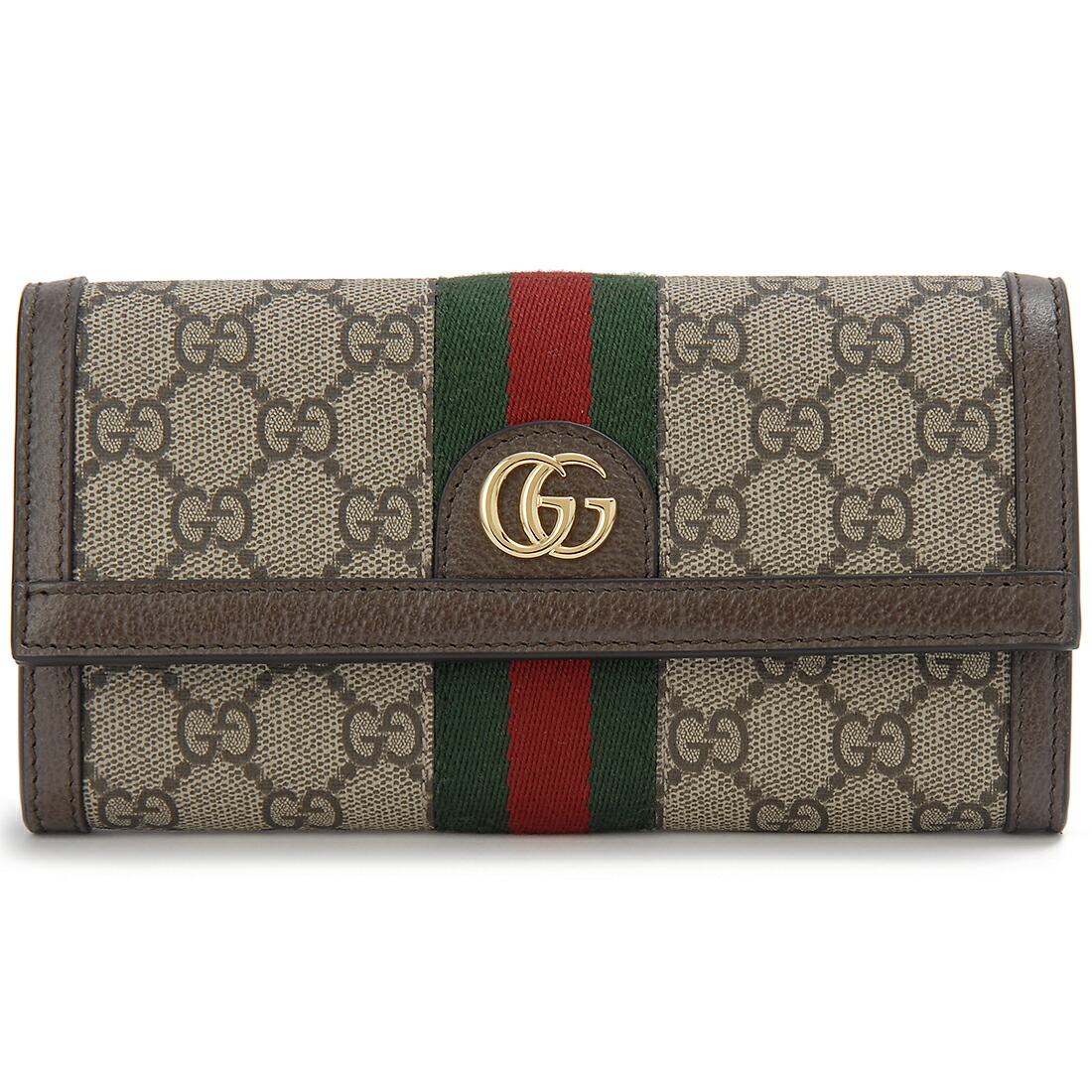 1330 GUCCI グッチ 長財布 ベージュ系 GG Wホック GUCCI グッチ 長財布 Wホック GGロゴ バックル シグネチャー