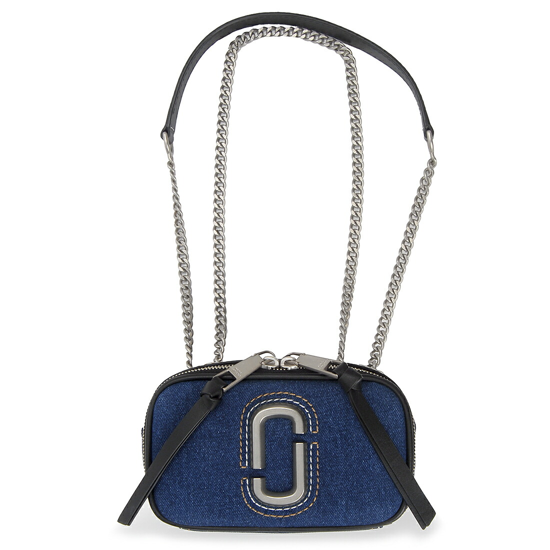 お買い物マラソンP5 MARC JACOBS マークジェイコブス ショルダーバッグ 2F4HCR027H05 473 ザ デニム チェーン スナップショット