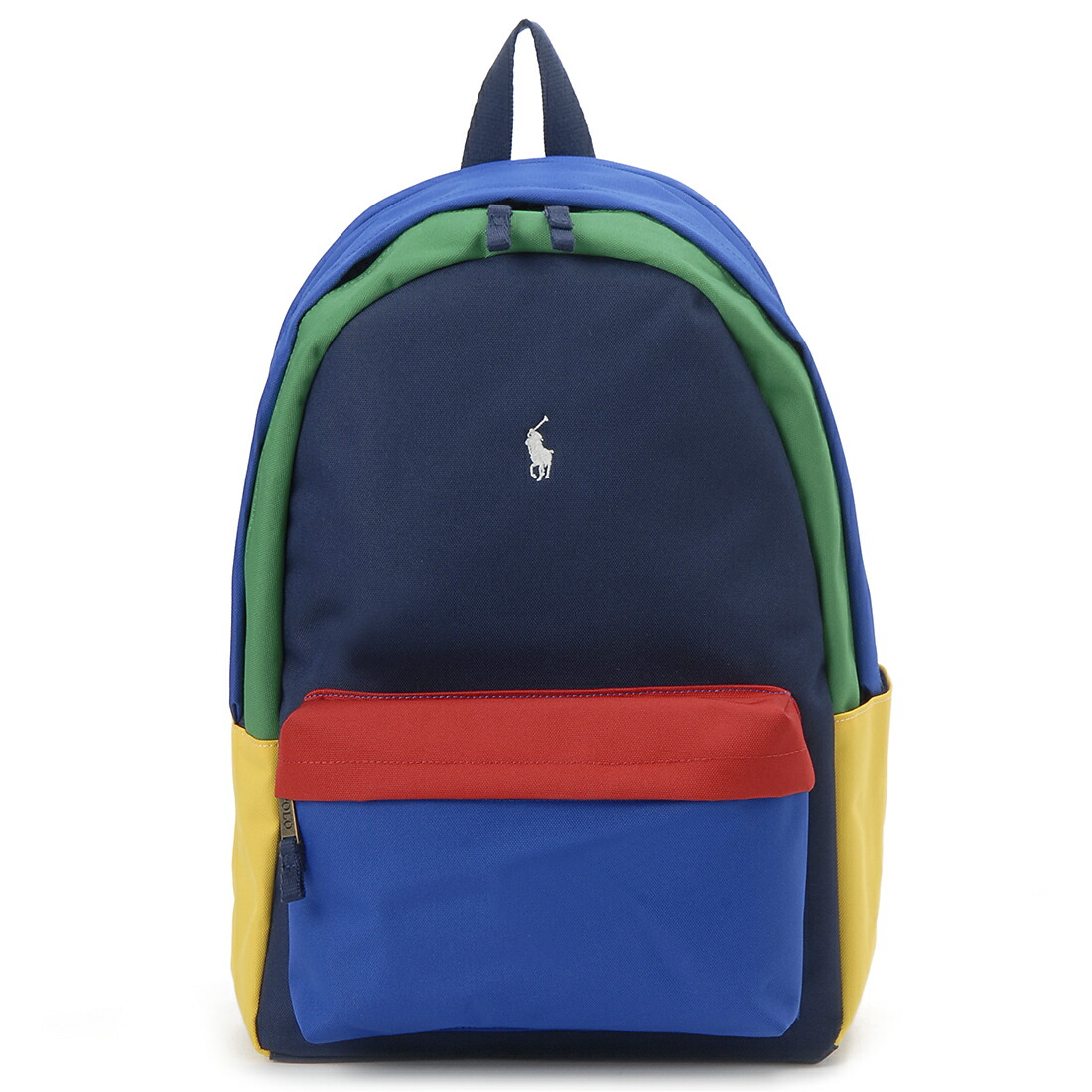 【注目】PoloRalphLaurenストライプシアサッカーMini Backpack青 org.jpg
