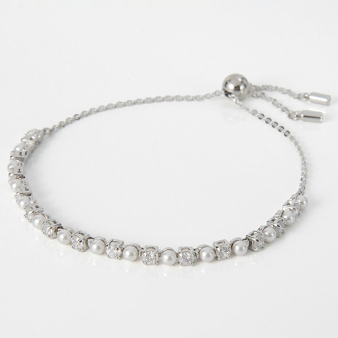 お買い物マラソンP5 SWAROVSKI スワロフスキー ブレスレット レディース シルバー 5689633 Matrix Tennis