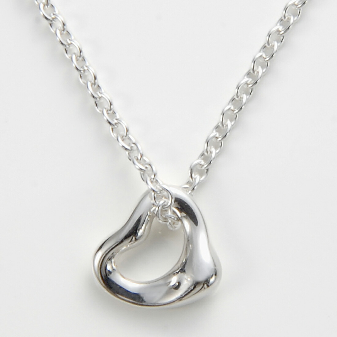 ポイント5倍SALE Tiffany&Co. ティファニー ネックレス レディース 73368812 オープン ハート ペンダント｜s-select 36,036円