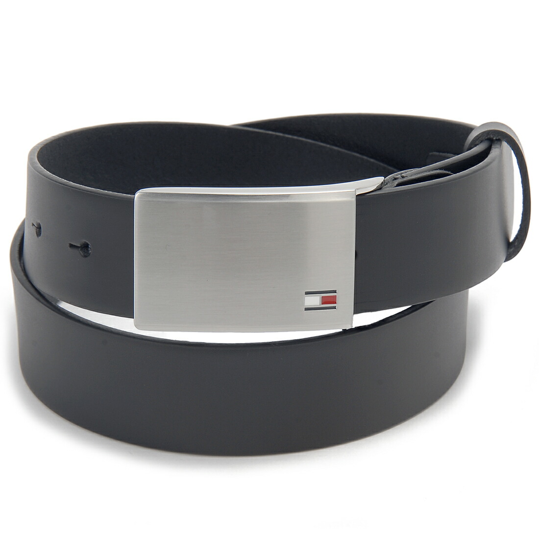 お買い物マラソンP10 TOMMY HILFIGER トミーヒルフィガー ベルト メンズ ブラック AM0AM01995002 PLAQUE BELT 3.5 ADJ