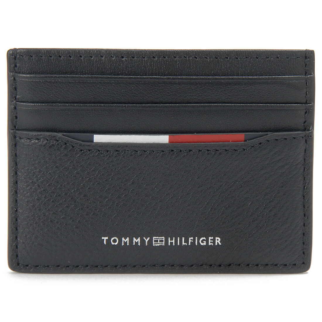 お買い物マラソンP10 TOMMY HILFIGER トミーヒルフィガー カードケース メンズ ブラック AM0AM13512BDS CENTRAL CC HOLDER