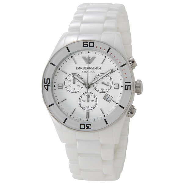 【楽天市場】エンポリオ アルマーニ EMPORIO ARMANI メンズ 腕時計 セラミカ ホワイト クロノグラフ AR1424：s-select
