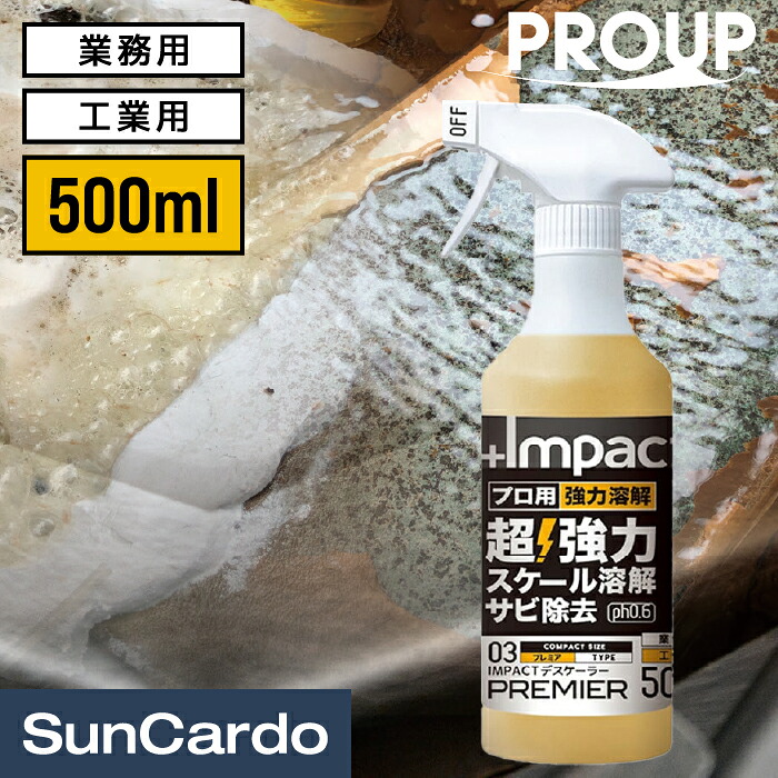 洗剤 超強力 スケール サビ落とし 尿石 パイプ 熱交換器 配管 トイレ 有吉ゼミ プロ用 PROUP(プロアップ) インパクトデスケーラー プレミア 500ml IMP-DSP-500