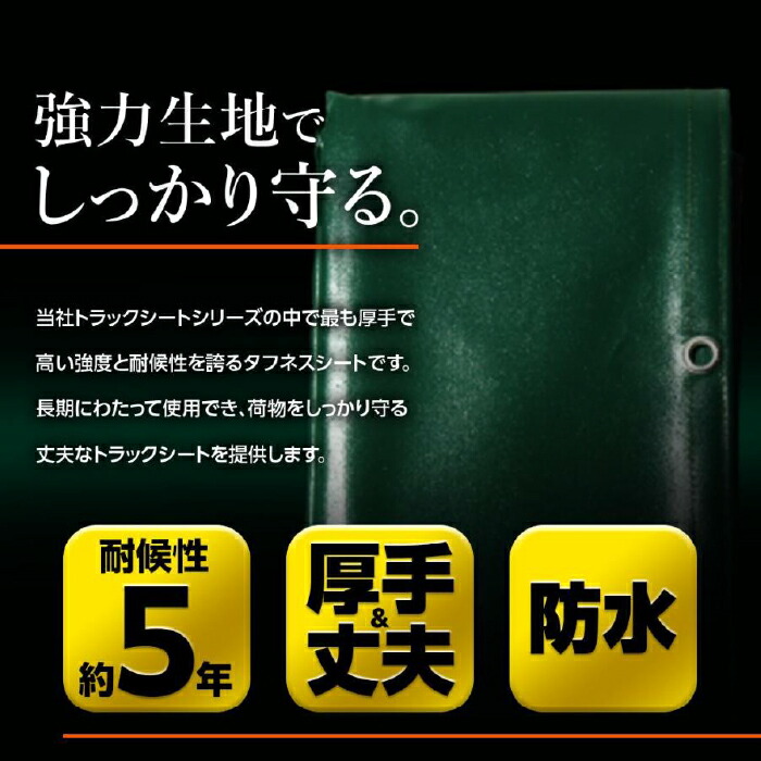 無料配達 2.5ｍ×3.6ｍ エステル帆布トラックシート 2ｔトラック用 H3号 萩原工業 車用品