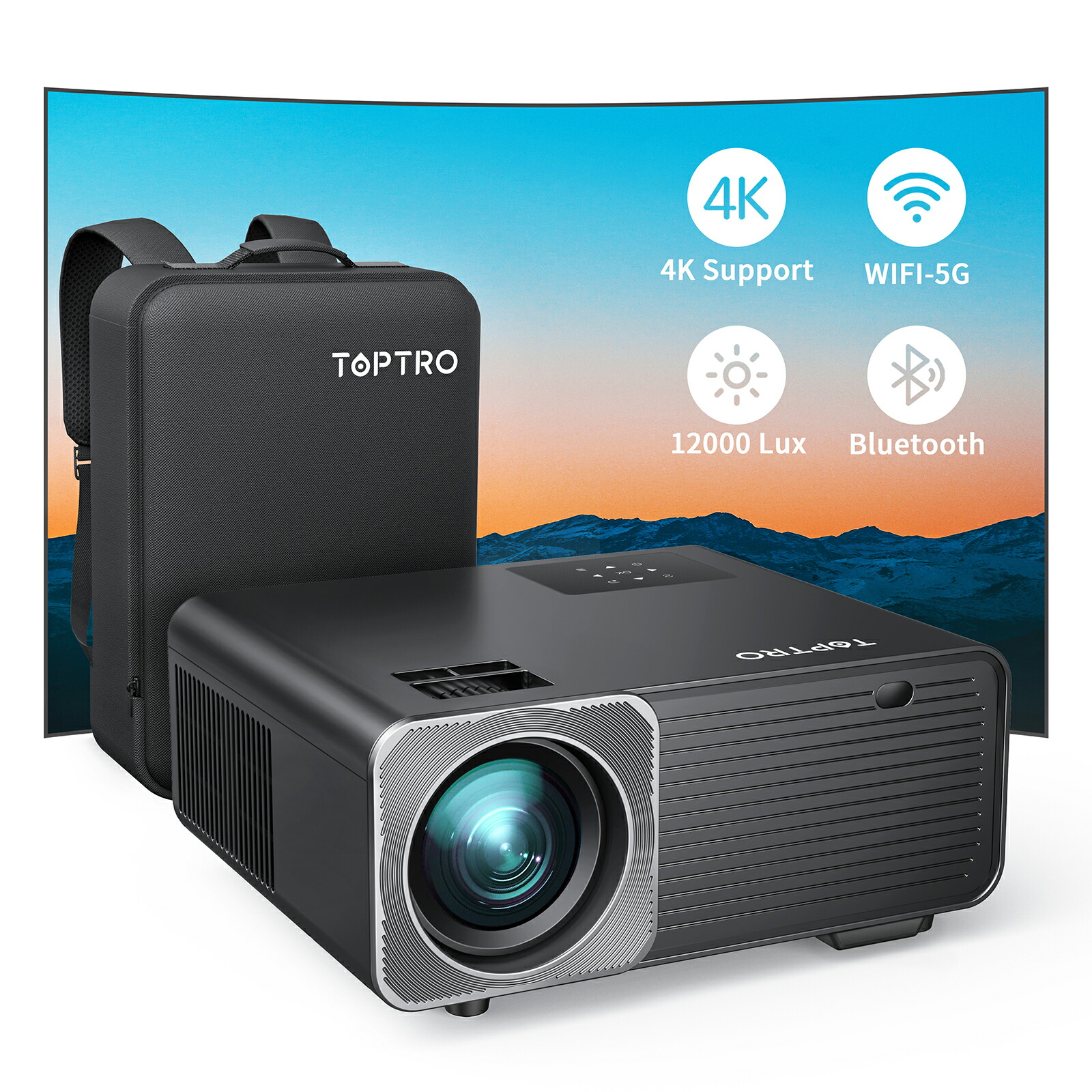 楽天市場】【6500円クーポン券あり】TOPTRO プロジェクター 小型 