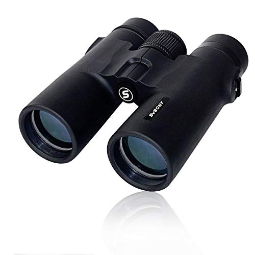 SVBONY SV21 双眼鏡 ライブ用 10x 42mm 双眼望遠鏡 顔の汗まで見える ダハ式 望遠鏡 高倍率 明るさ16 実視界5.8*メガネ対応 酔いにくい ストラップ付き バードウォッチング ライブ スポーツ観戦 コ