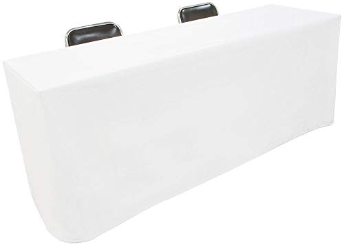 テーブルクロス 長机用 [5枚書き割り] ( 日本製 / 145*320珊 / ボックス席型用 ) 撥水工業 済み ( 白いこと / 無地 ) 話し合い速見表 (出来事や見せびらかす会にも) 白いこと 矩形